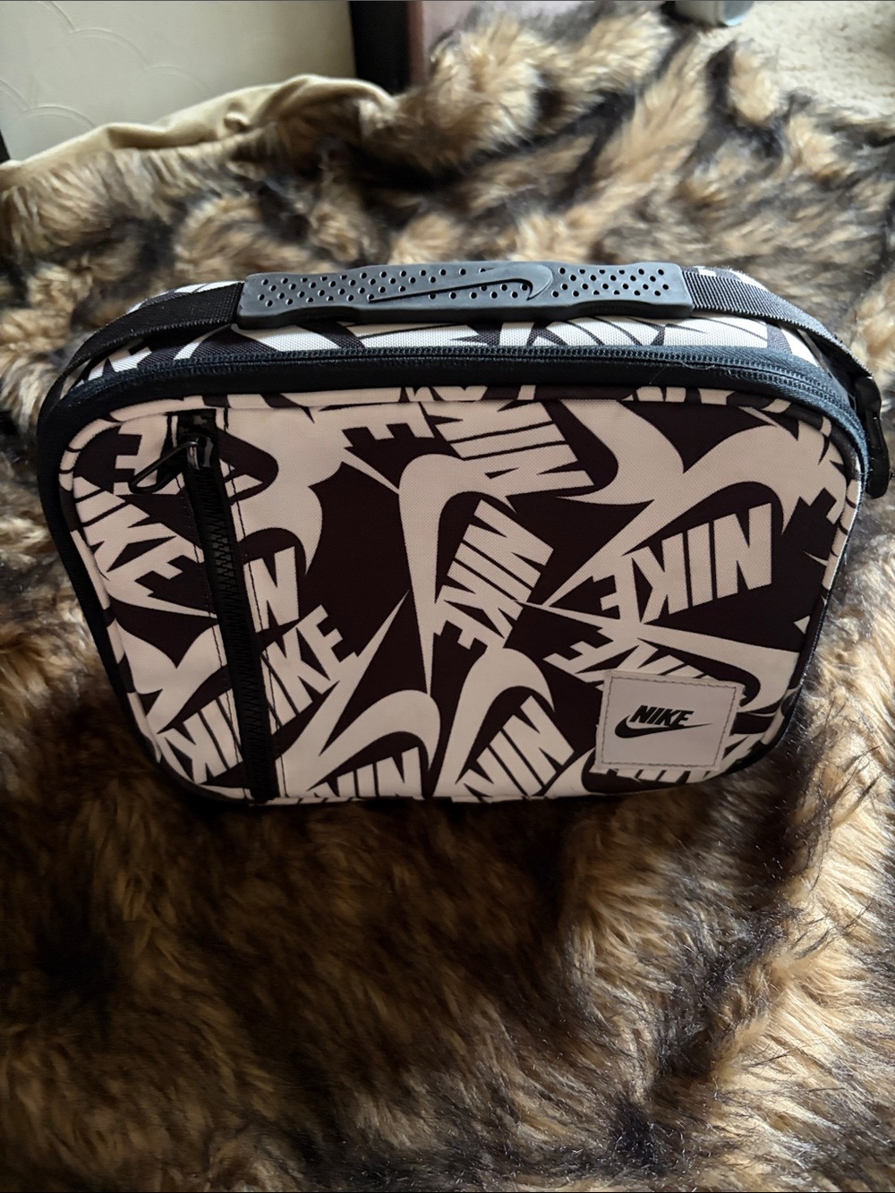 Nike® Futura Hard Liner,  Hard Shell 4L Lunch Box, Black & White